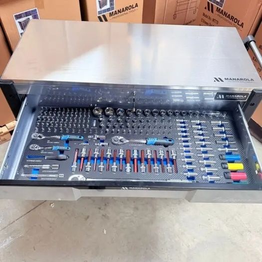 Manarola 12 Drawer Tool Box - Fully Loaded With Tools