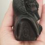 Vintage black statuette of an Egyptian pharaoh. Image 4