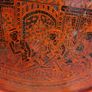 Vintage Wonderful  Hand Painted/Etched Lacquered  Wooden Large Tray - Asian Hand Made L 19" Image 10