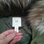 H&M warm winter parka in khaki Image 2