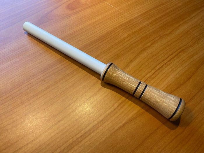 Ceramic Knife Honing Rod Wood Handle