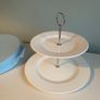 Newbridge silverware two tier cake stand with original box Image 4