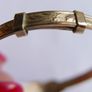 Vintage Child's Rolled Gold Engraved  Bangle Bracelet 2" - 5,32g Image 6