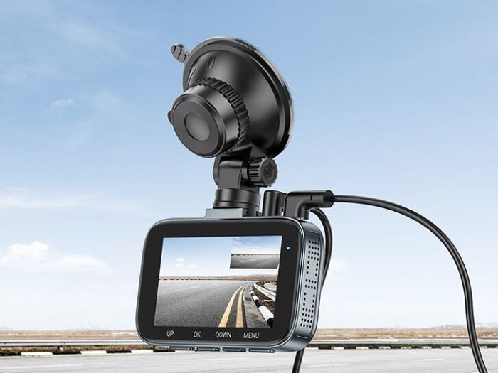 Car dash cam.DV6 dual channel driving recorder