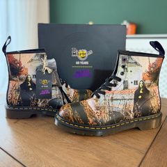 Dr Martens 1460 Black Sabbath Leather Boots UK 9