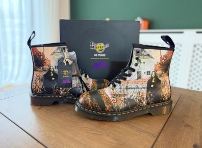 Dr Martens 1460 Black Sabbath Leather Boots UK 9