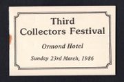 1986 Ireland Third Collectors Festival Ormond Hotel Sunday 23rd March 1986 Exhibition Booklet with set of 1980 Fauna &amp; Flora Wildlife Commemorative Stamps from miniature sheet Mint Never Hinged (MNH) no 427