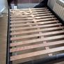 Leather Double Bed with Mattress Image 3