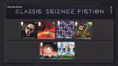 2021 Great Britain Classic Science Fiction Commemorative Stamps Presentation Pack