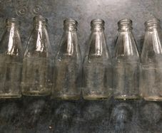 Old milk bottles