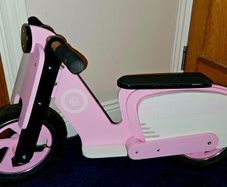 Kiddimoto Wooden Vespa Style Balance Bike