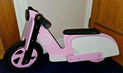 Kiddimoto Wooden Vespa Style Balance Bike