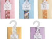 5 Sachets With Hanging Sachets For Wardrobe Closet Room Wardrobe Bathroom Cart, Aromatherapy Bag, Natural Mothproof Agent, Lasting Fragrance 20g (Jasmine, Rose, Lavender, Lily, Ocean)