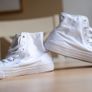 Tommy Hilfiger Round Toe Mid Top Lace Up Sneakers Women Size 37 Image 4