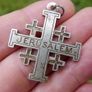 Vintage Silver 'JERUSALEM' Cross Pendant Image 4