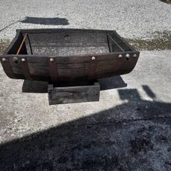 whiskey barrel planters