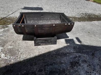 whiskey barrel planters
