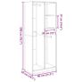 Wardrobe White 80x50x200 cm Image 9