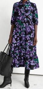 &Other Stories Balloon Sleeve Midi Dress