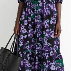 &Other Stories Balloon Sleeve Midi Dress