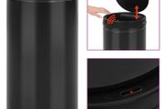Automatic Sensor Dustbin 70 L Carbon Steel Black
