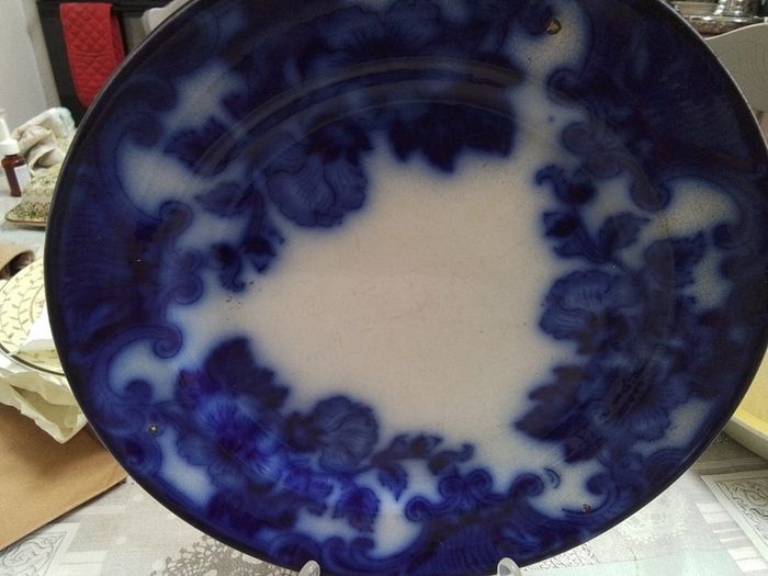 Antique Blue/White Dinner/ Display Plate