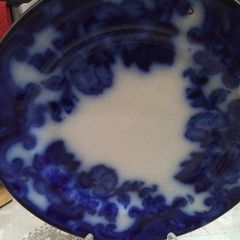 Antique Blue/White Dinner/ Display Plate