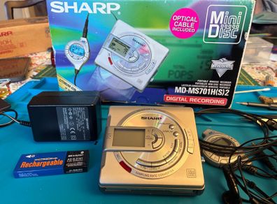 Minidisc Sharp MD-MS701H (S) - Boxed Complete - Reads/Records - Needs Servicing