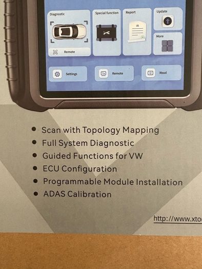 XTOOL D8S Bidirectional Diagnostic Scan Tool, 2024 Upgrade of D8, 38+ Services, Topology Mapping, ECU Coding/3-Year Update/All Systems Scanner/Crankshaft Relearn/CANFD/DoIP