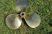 Vintage Brass Boat Propeller 23cm / 9" Nautical Decor