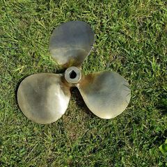 Vintage Brass Boat Propeller 23cm / 9" Nautical Decor
