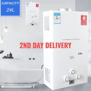 8KW 24L Portable Gas Instantaneous Water Heater Propane Gas Camping Shower for Outdoor Shower Bath Hot Water Camping Shower Water Heater Hot