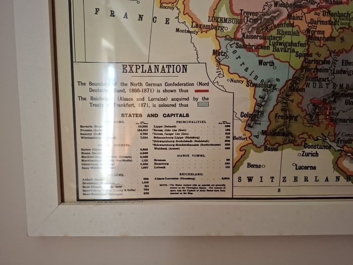 Map of Germany 1914