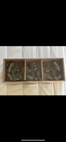 Decorative Three Monkey Ornaments Brass Look