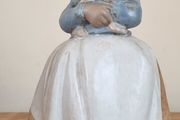 Lladro girl with rabbit
