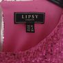 Ladies Lipsy Cerise Pink Sequin Top Size 10 Image 3