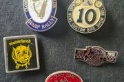 very rare biker motorcycle  badges lot