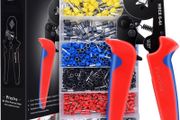Ferrule Crimping Tool, Ratchat Bootlace Wire Crimping Tool, Crimping Plier with 1200 Terminal Crimp Connectors (FREE POSTAGE)
