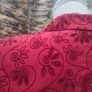 Vintage Betty Barclay red blazer with embossed floral detail small Image 9