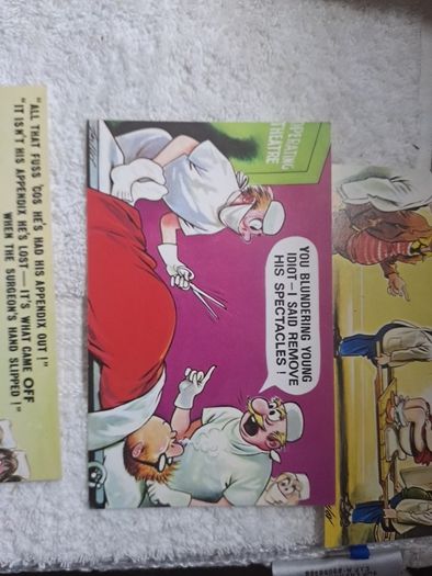 5 Bamforth Doctor saucy postcards (3)