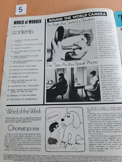 'World of Wonder' 1970s issues