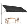 3.5m Patio Awning Retractable Awning Sunshade Shelter with Crank Handle Image 6
