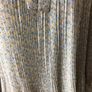 Green & Yellow ditzy floral print micro pleated long sleeve midi dress size M 12/14 includes post Image 4