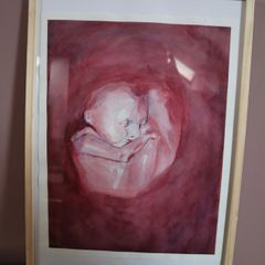 Original Watercolour Painting Framed