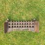 Cast Iron Grate with Brass Knights Image 2