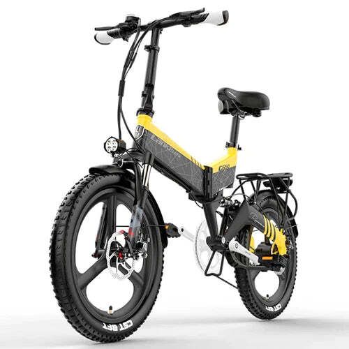 Lankeleisi G650 Electric Folding Bike - Yellow
