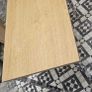 Modern light oak effect desk with chrome legs Image 2