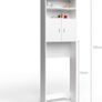 Bathroom Cabinet Washing Machine Cupboard White 2 Doors - Free Delivery Nationwide Image 3