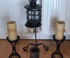 Lantren, Candle Holders + Chimney