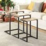 Nesting Tables Set of 3 Living Room Stacking Side Tables Image 4